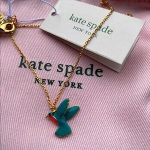 Retired Kate Spade hummingbird necklace NWT